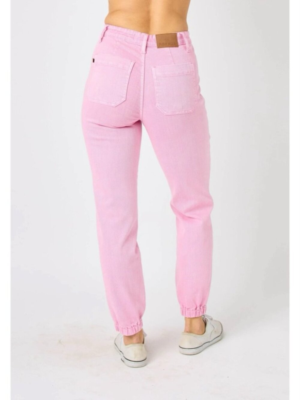 Judy Blue Pink Drawstring Jogger Pants - Picture 2 of 15